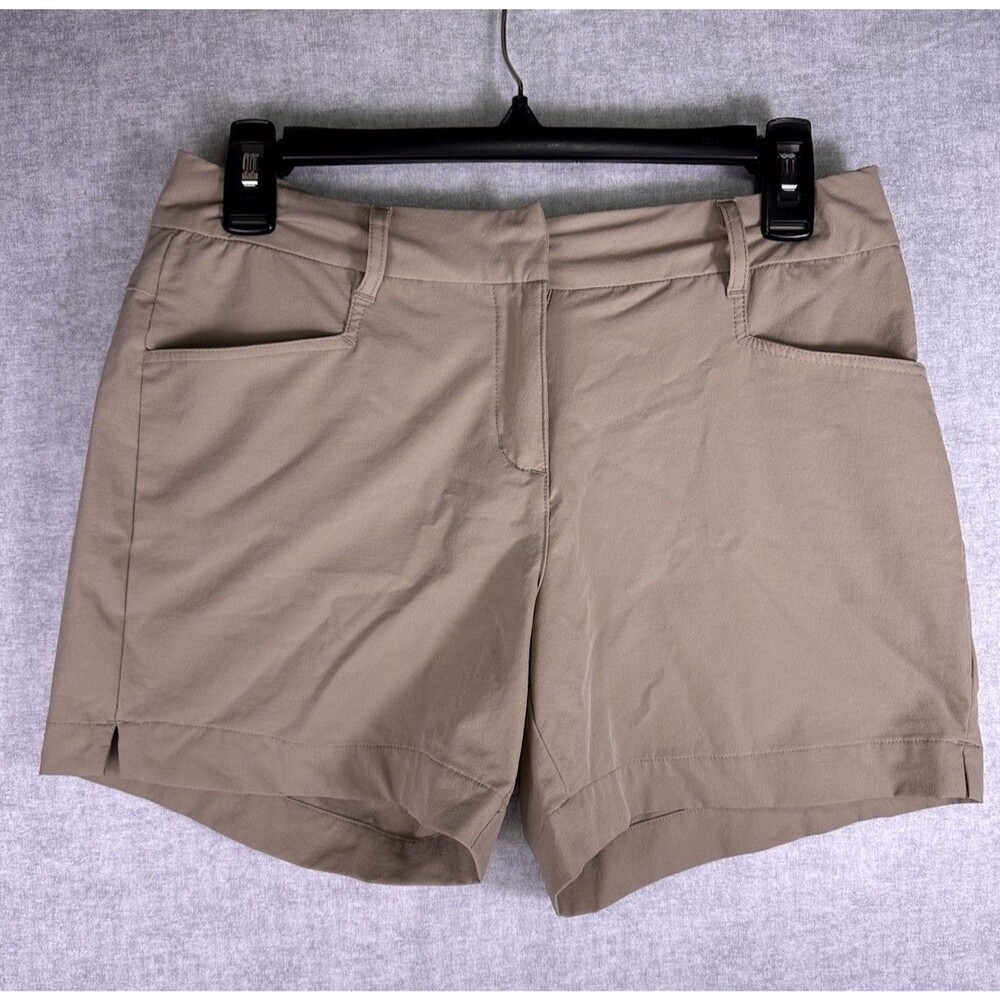 WILLIT Women’s Khaki Outdoor Nylon Stretch Hiking Shorts UPF Size 4